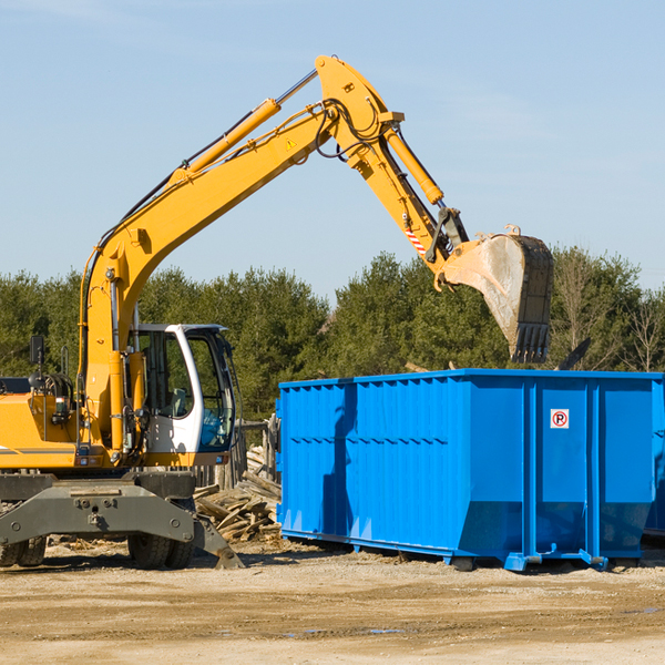 what size residential dumpster rentals are available in Riverside RI